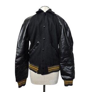 Naugalite Black Pasadena Snap Button Vintage Jacket S